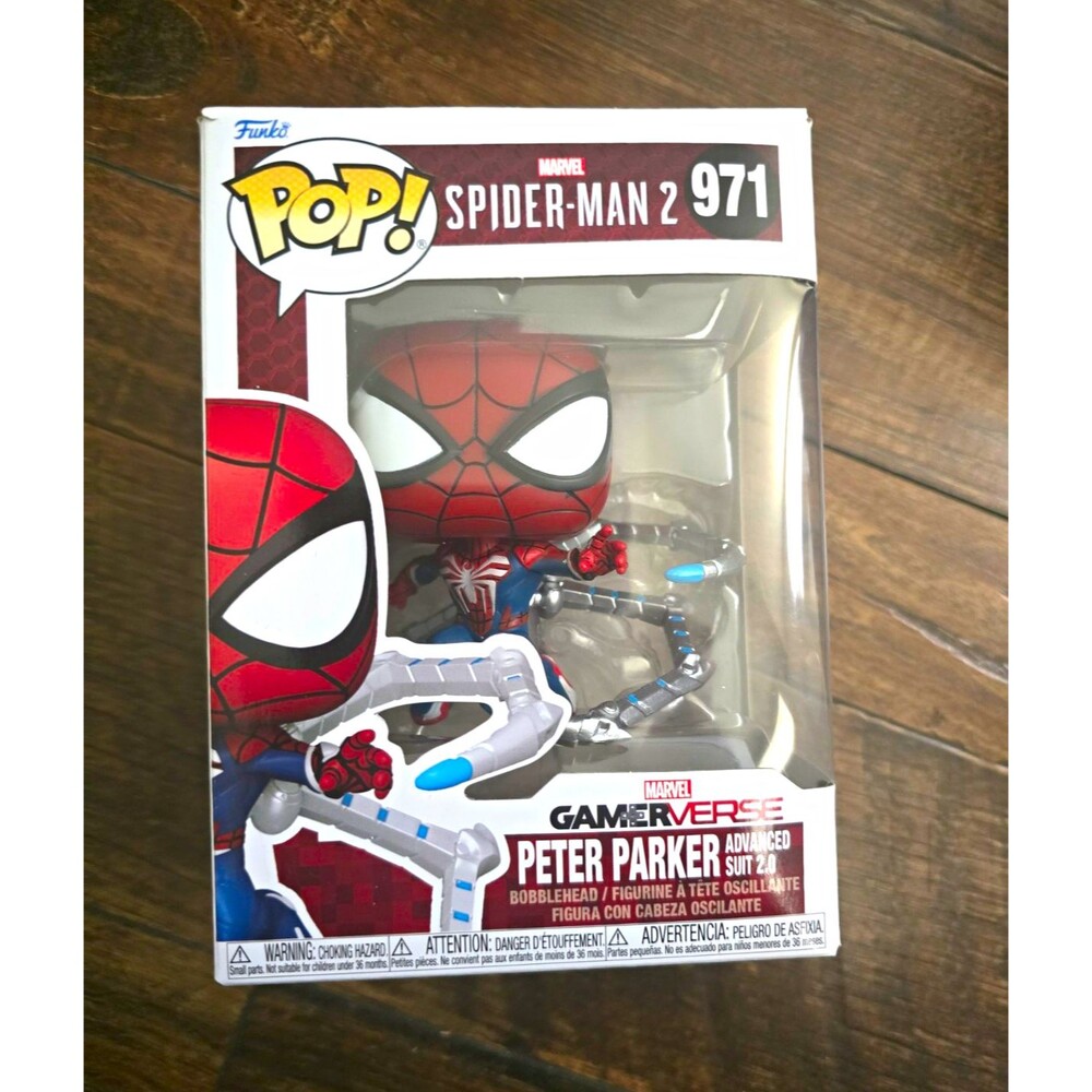 Funko Pop! Marvel GamerVerse Spider-Man 2 Peter Parker Suit 2.0 #971 Bobble